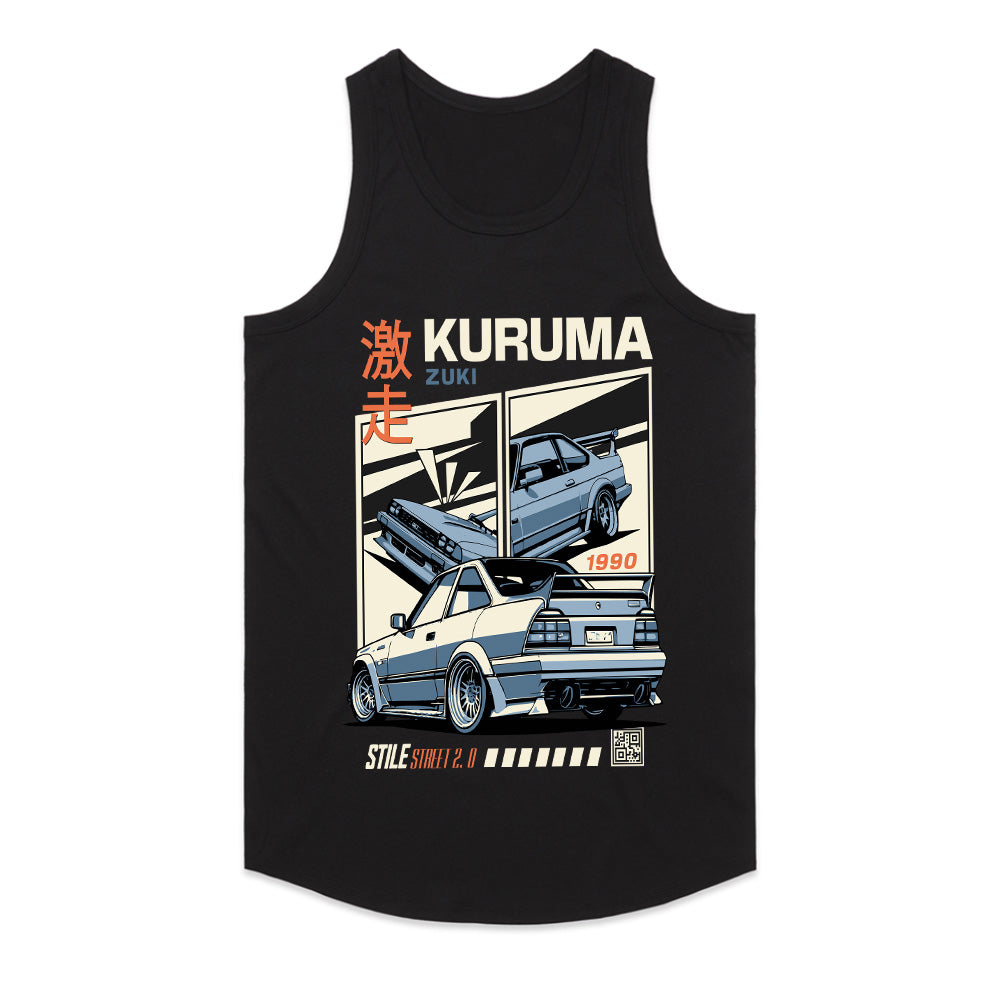 KURUMA ZUKI T-Shirt – Retro ‘90s JDM Street Racing Icon