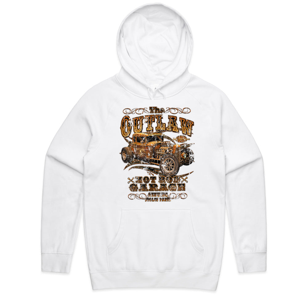 The Outlaw Hot Rod Garage Vintage T-Shirt – Ride with Rebel Style!