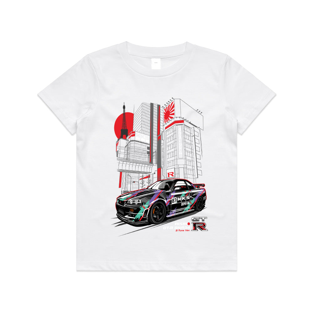 HKS Nissan GT-R R34 Tokyo Street Racing T-Shirt – JDM Icon