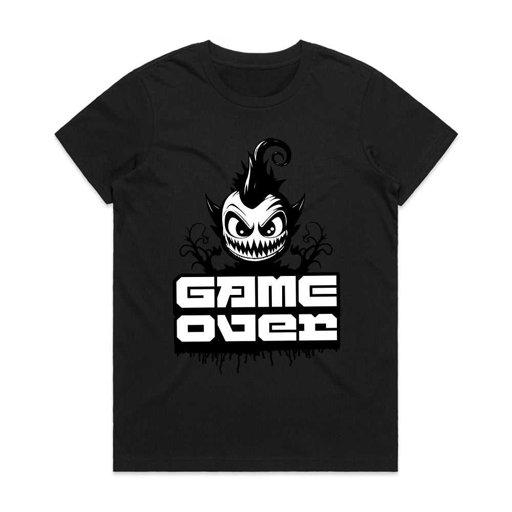 Dark Gamer "Game Over T-Shirt – Edgy Gothic Gaming Design