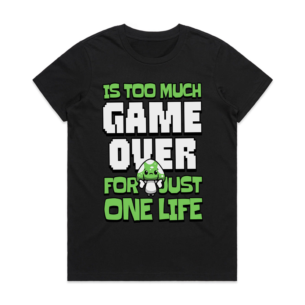 Game Over? Not with One Life - Retro Gamer T-Shirt