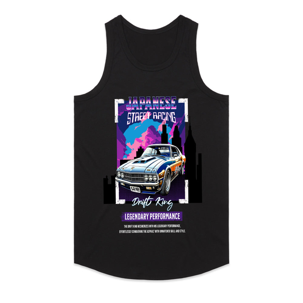Drift King Japanese Street Racing T-Shirt – Classic JDM Legend Edition