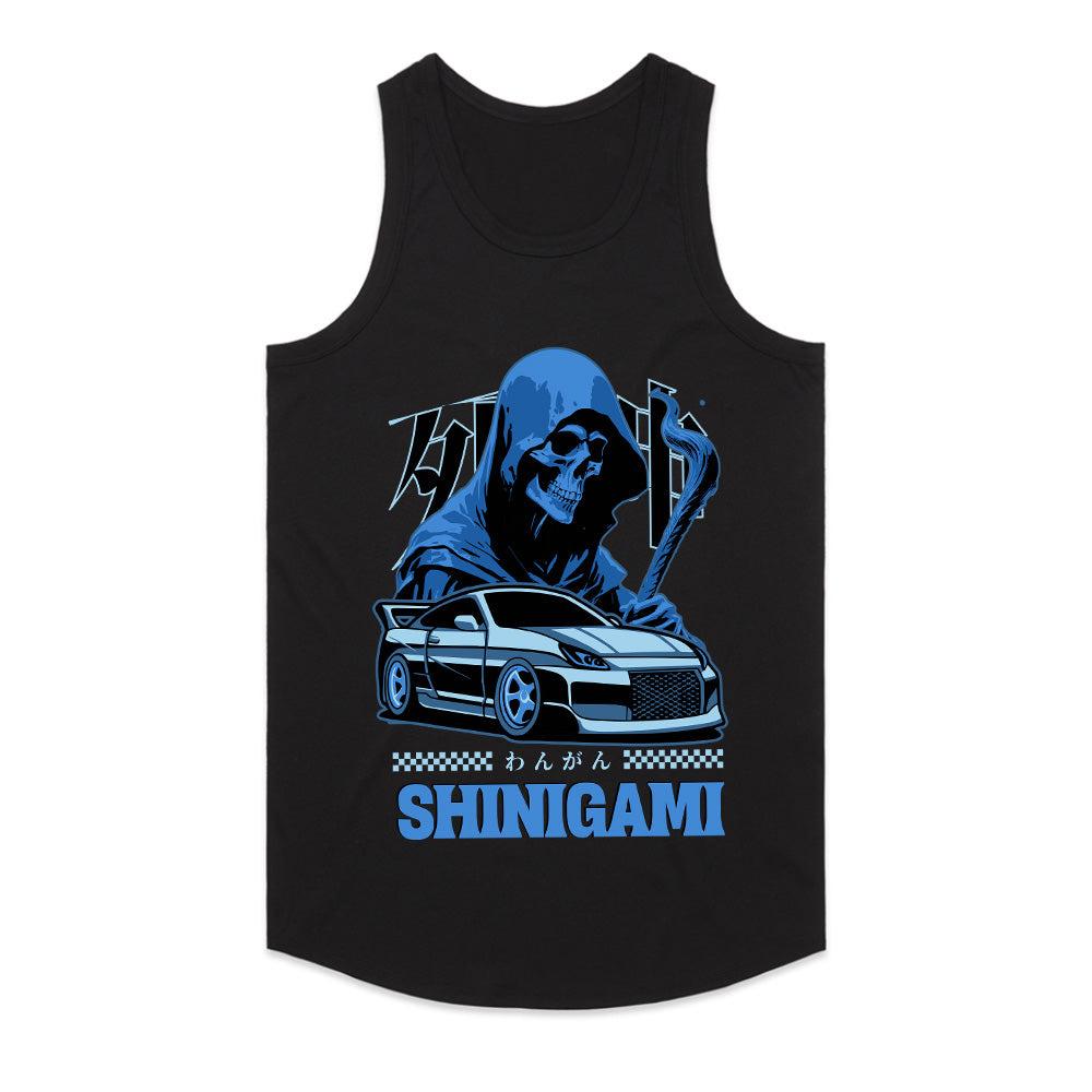 Shinigami Street Racer – Grim Reaper x JDM Car T-Shirt