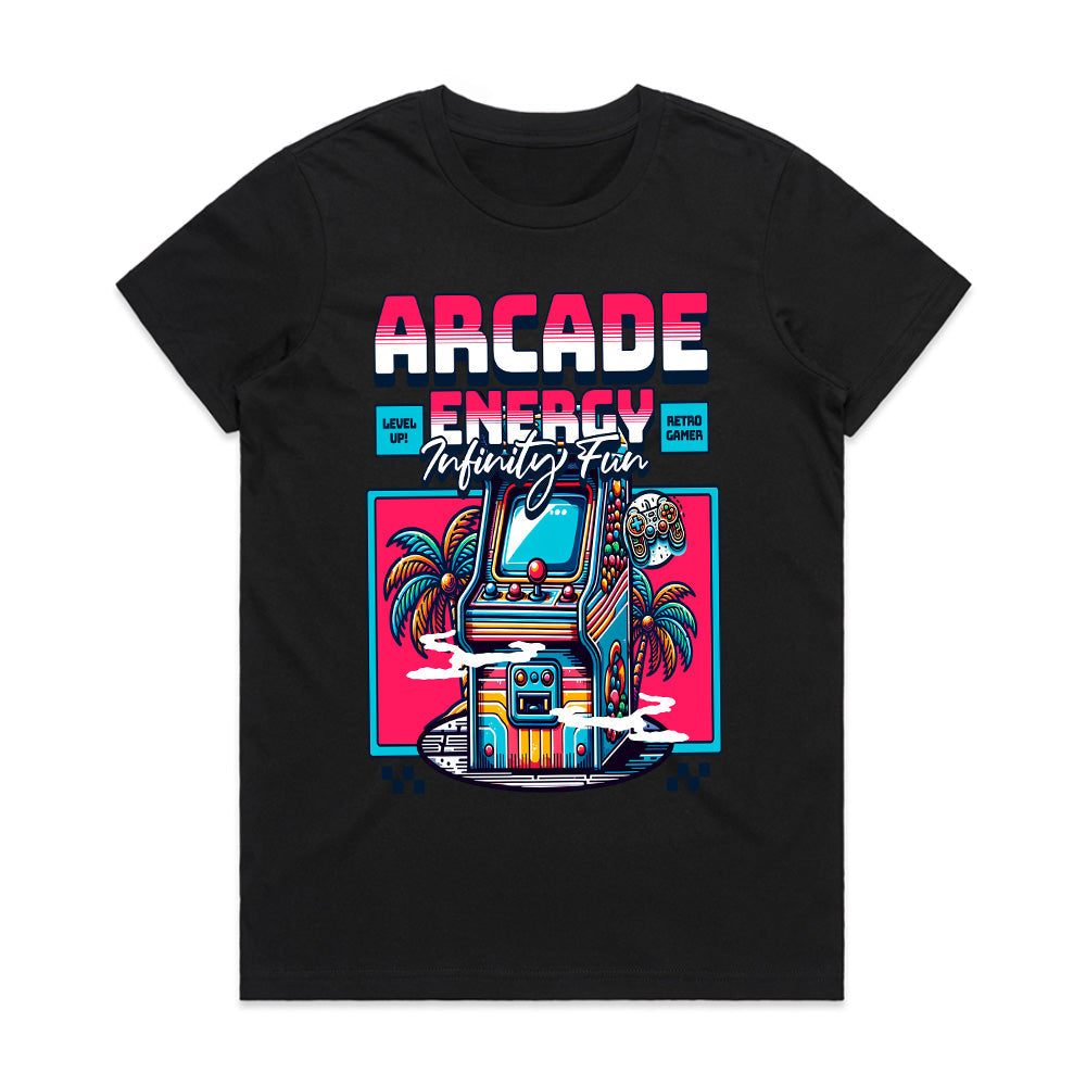 Arcade Energy - Infinity Fun Retro Gaming T-Shirt