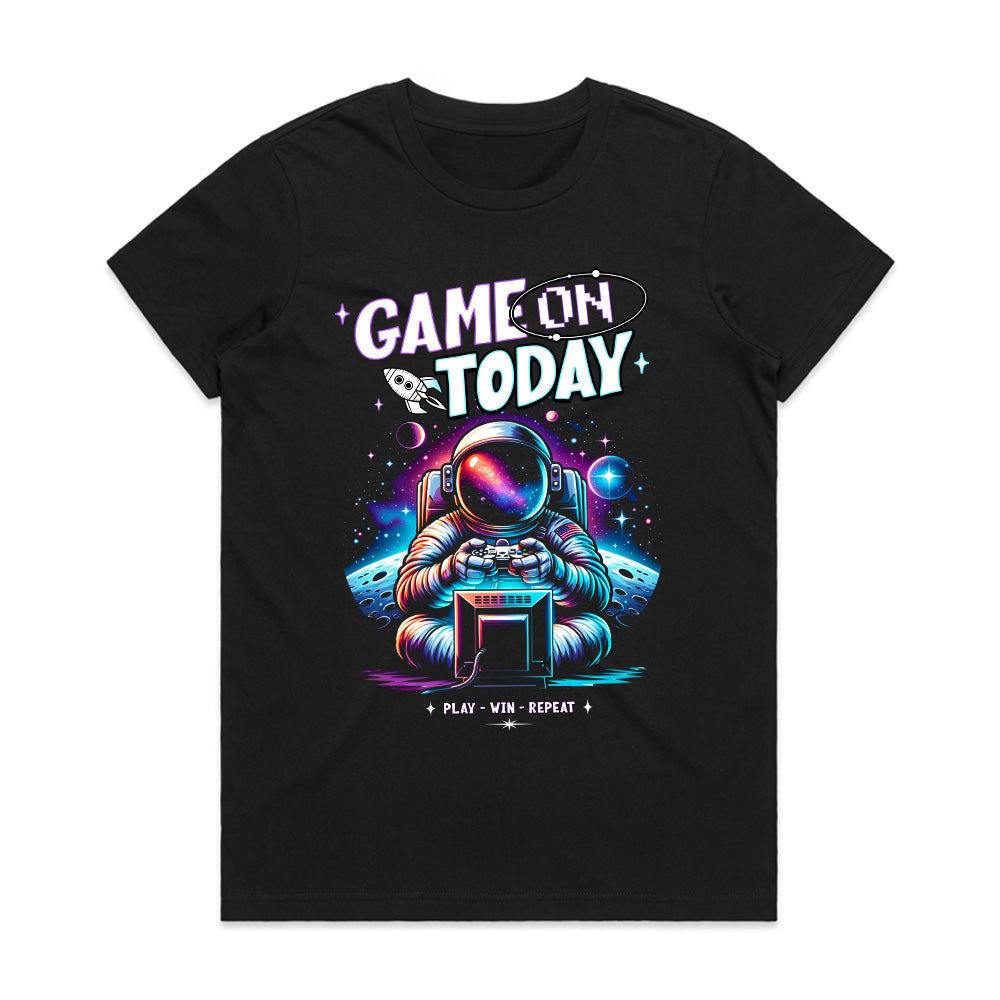 Game On Today - Astronaut Gamer Cosmic Adventure T-Shirt