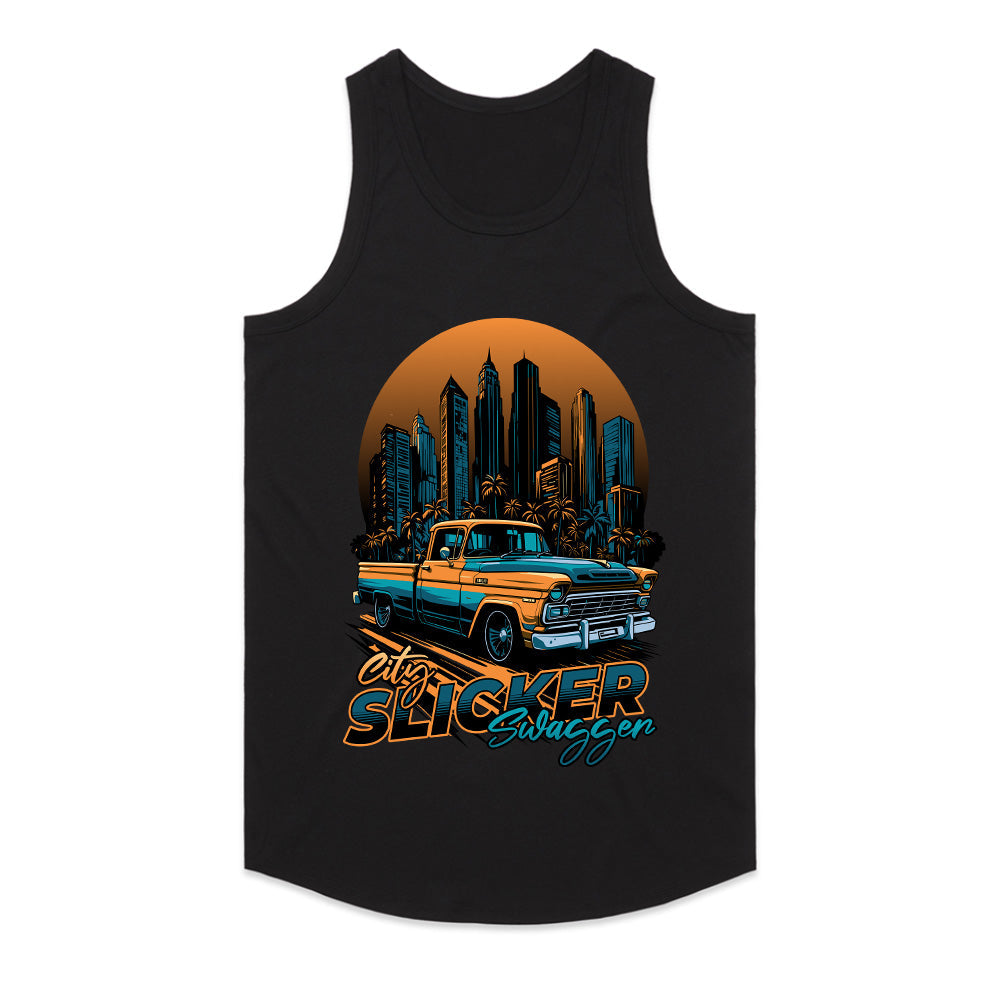 City Slicker Swagger – Classic Pickup Retro Streetwear Tee