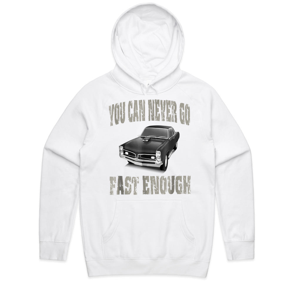 "You Can Never Go Fast Enough" Classic Muscle Car Racing T-Shirt