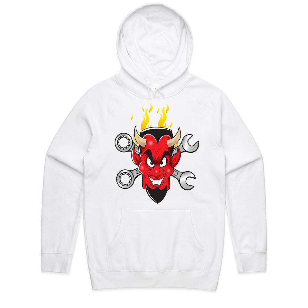 Hot Rod Devil – Wrenches & Flames" Mechanic & Car Enthusiast T-Shirt