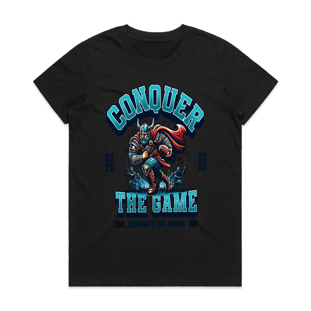 Conquer the Game - Viking Warrior Gamer T-Shirt