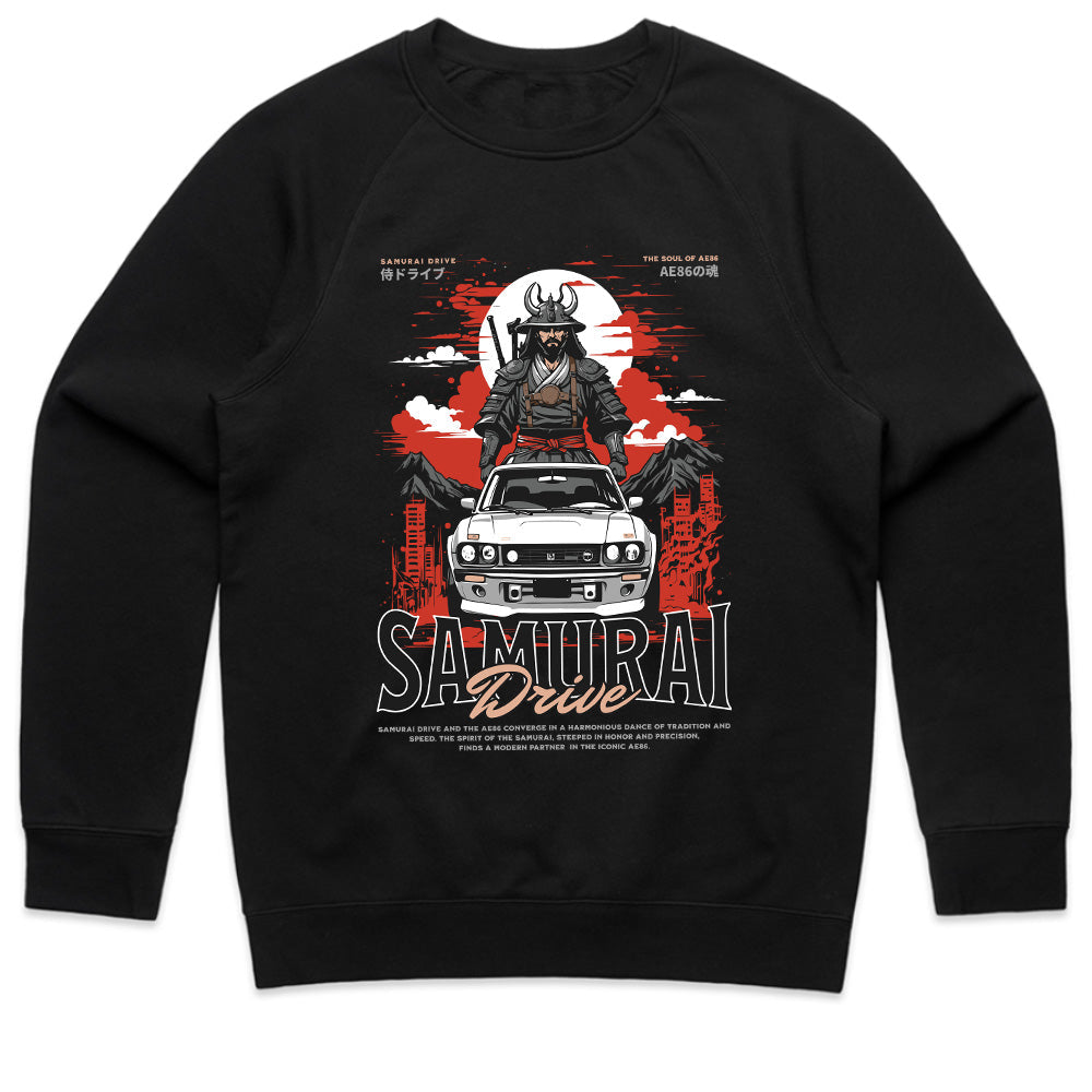 Samurai Drive – AE86 JDM Warrior Graphic T-Shirt