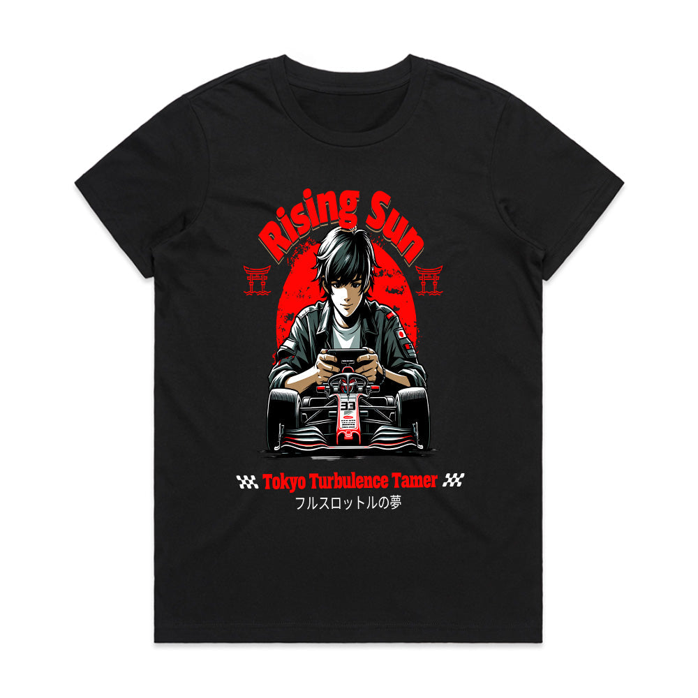 Rising Sun Racing T-Shirt – Tokyo Turbo Drift Gamer Style