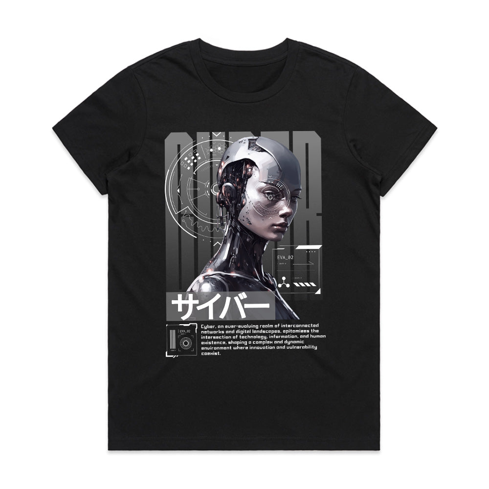 Cybernetic Future AI T-Shirt – Futuristic Techwear Aesthetic