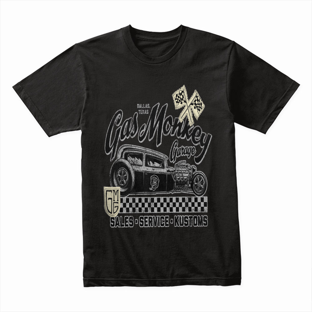 Gas Monkey Garage Vintage Hot Rod T-Shirt | Classic Car Lovers Design
