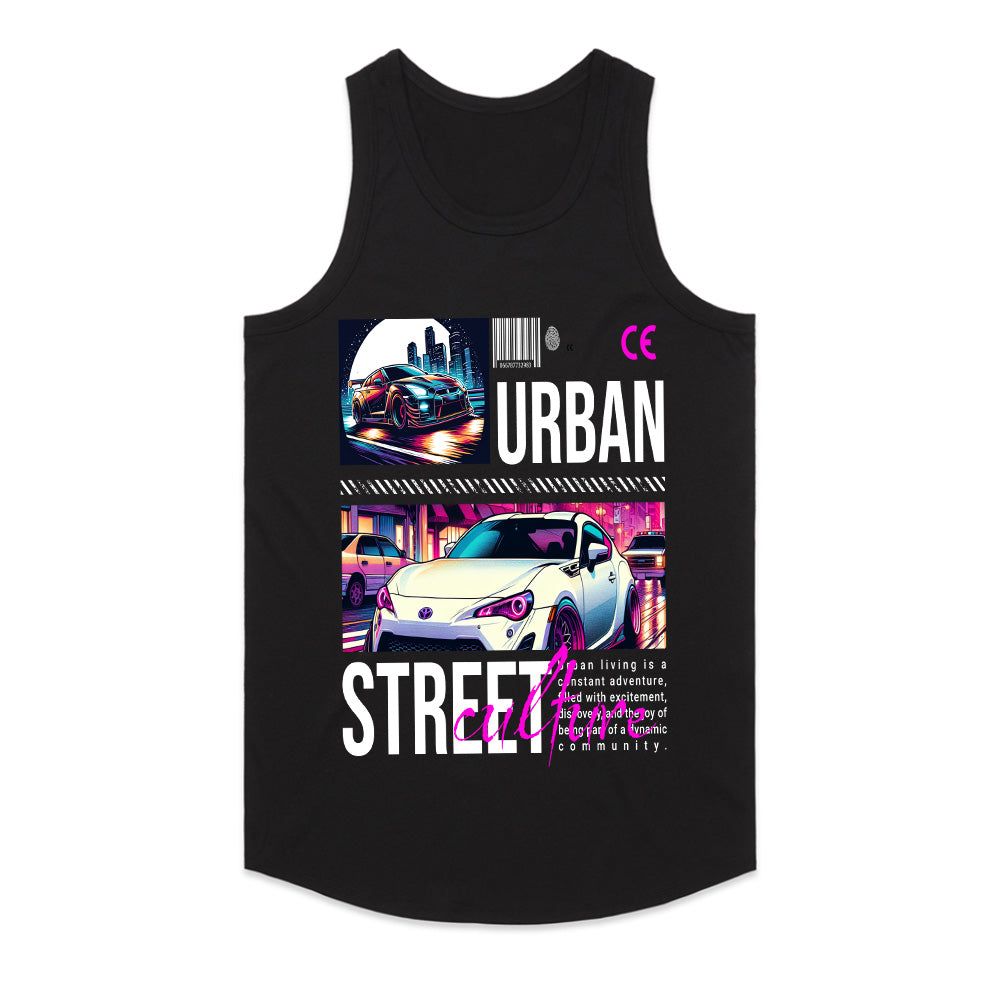Urban Street Culture JDM Graphic Tee – Neon Night Racing Aesthetic