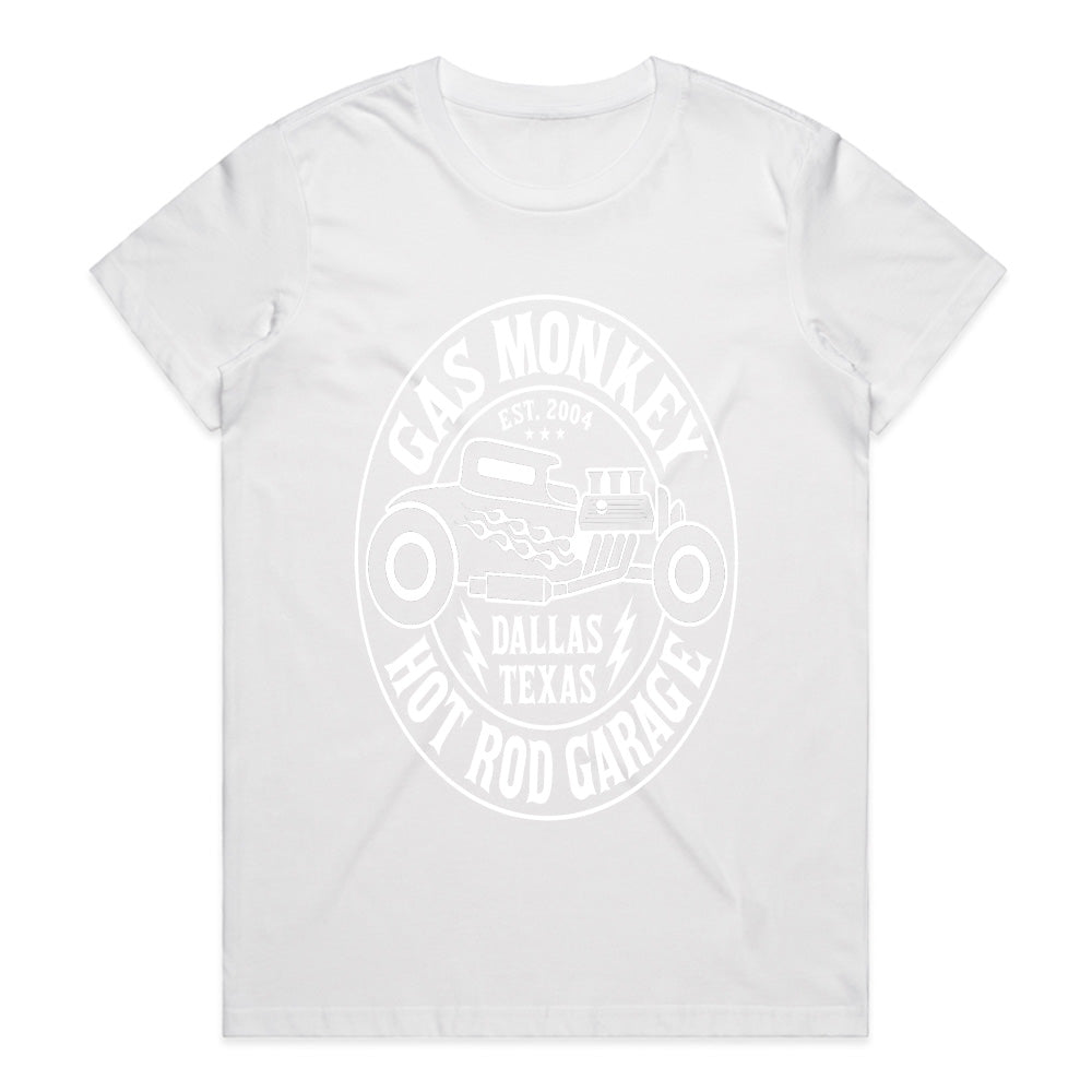 Gas Monkey Hot Rod Garage T-Shirt | Vintage Car Outline Design