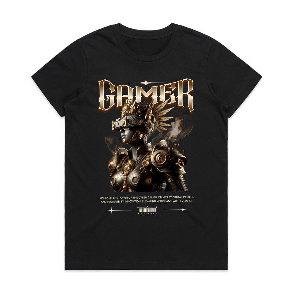 Cyber Warrior – Futuristic Gamer Legend Tee