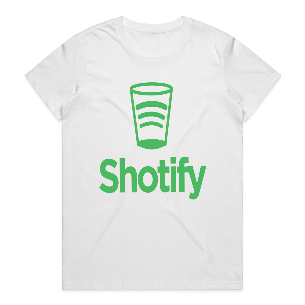 Shotify T-Shirt – A Fun and Playful Twist on Your Favorite Streaming Service