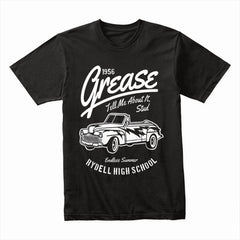 1956 Grease Movie T-Shirt | 'Tell Me About It, Stud' Vintage Car Design