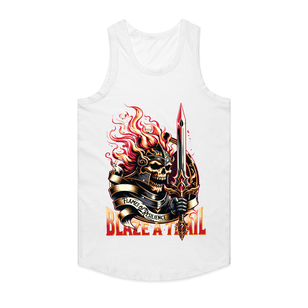 Blaze A Trail – Flames of Resilience Warrior Tee