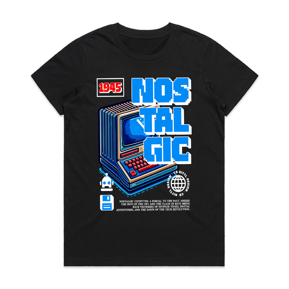 Nostalgic Computer T-Shirt – Vintage Tech Retro Style