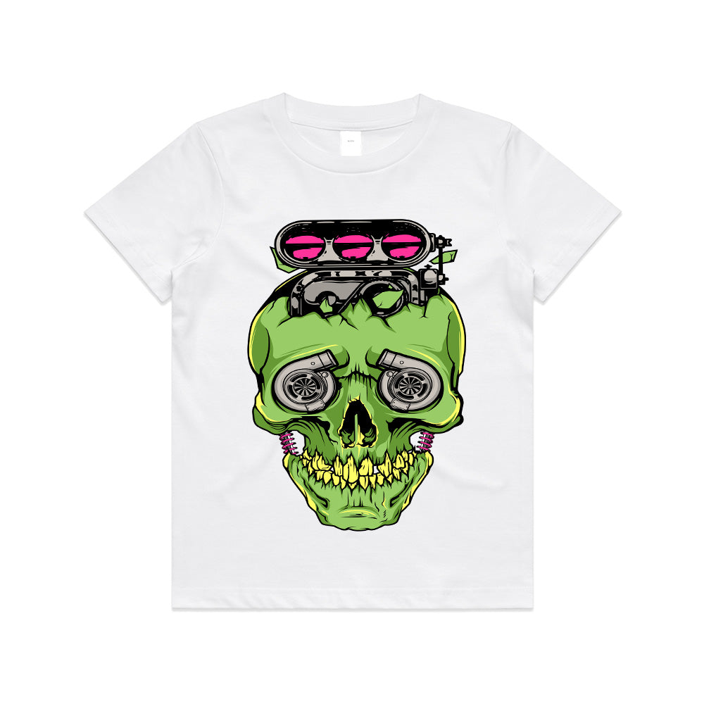 Turbocharged Skull – High-Boost Street Racing T-Shirt