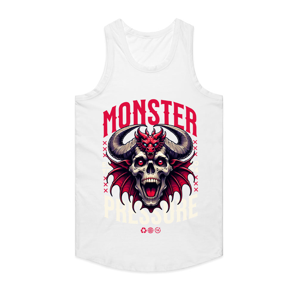 Monster Pressure T-Shirt – Dark Gothic Skull & Demon Aesthetic