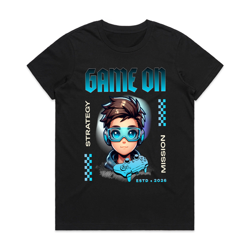 Game On Futuristic Gamer T-Shirt – Bold & Stylish Gaming Tee