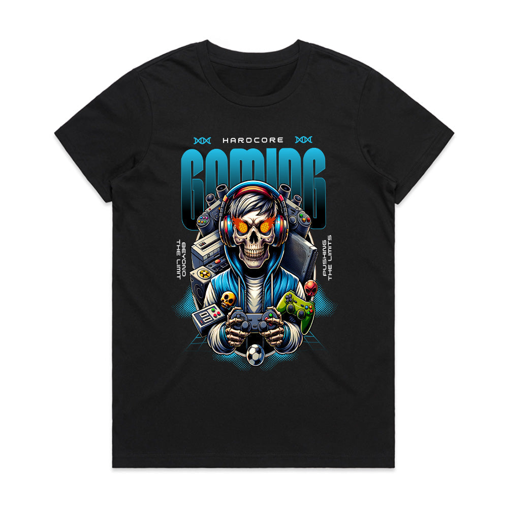 Hardcore Gaming Skull T-Shirt – Ultimate Gamer Tee for True Warriors