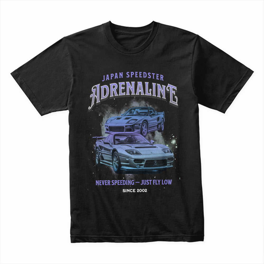Adrenaline Speedster JDM T-Shirt – Ferrari F355 & Mazda RX-7 Edition