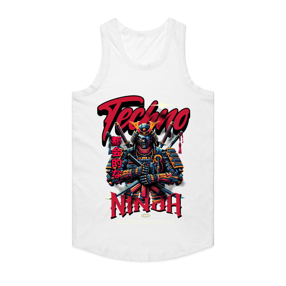 Techno Ninja – Cyber Samurai Futuristic Warrior Graphic T-Shirt