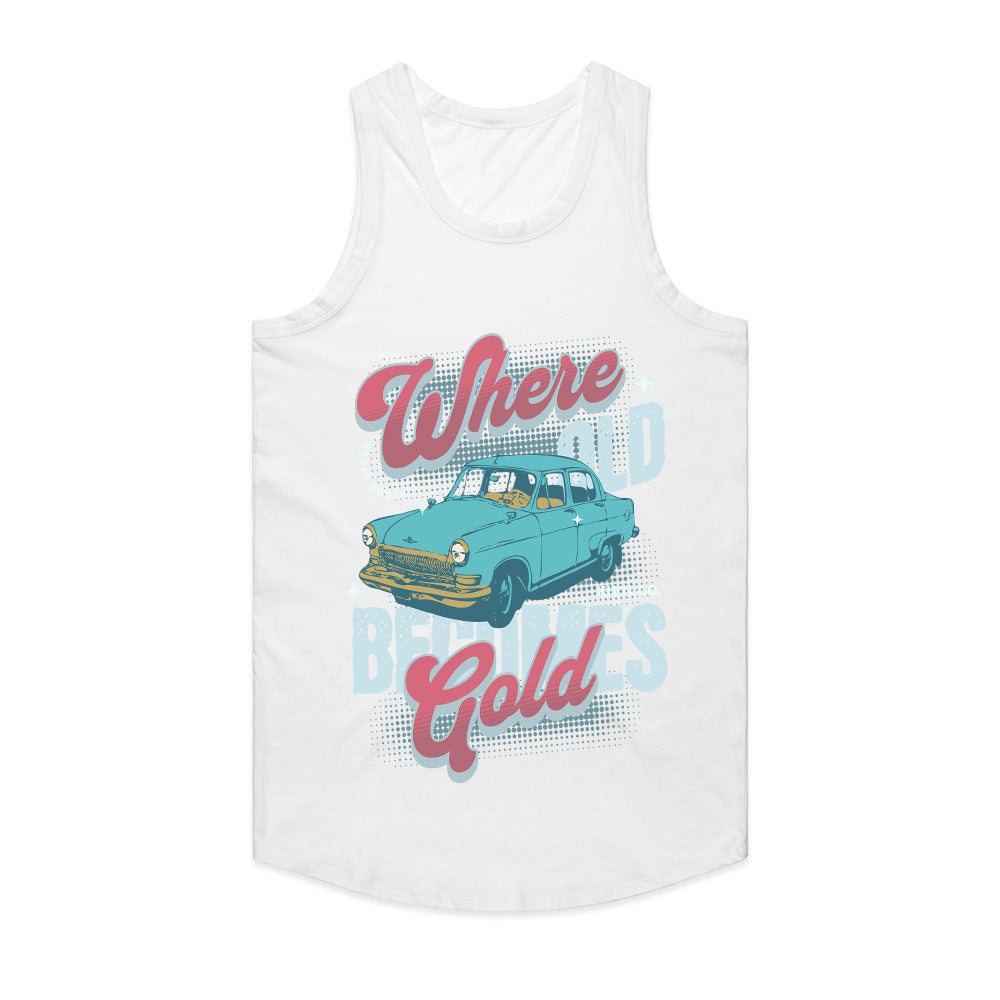 Vintage Gold – Timeless Classic Car Streetwear T-Shirt