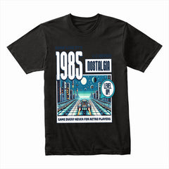 Retro Gamer T-Shirt – "1985 Nostalgia" Classic Arcade Racing Design