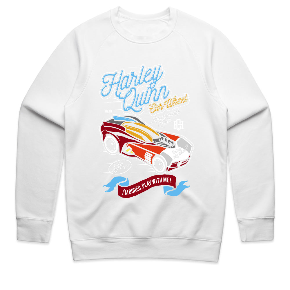Harley Quinn "Car Wheel" T-Shirt – Playfully Wild Ride!