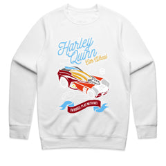 Harley Quinn "Car Wheel" T-Shirt – Playfully Wild Ride!