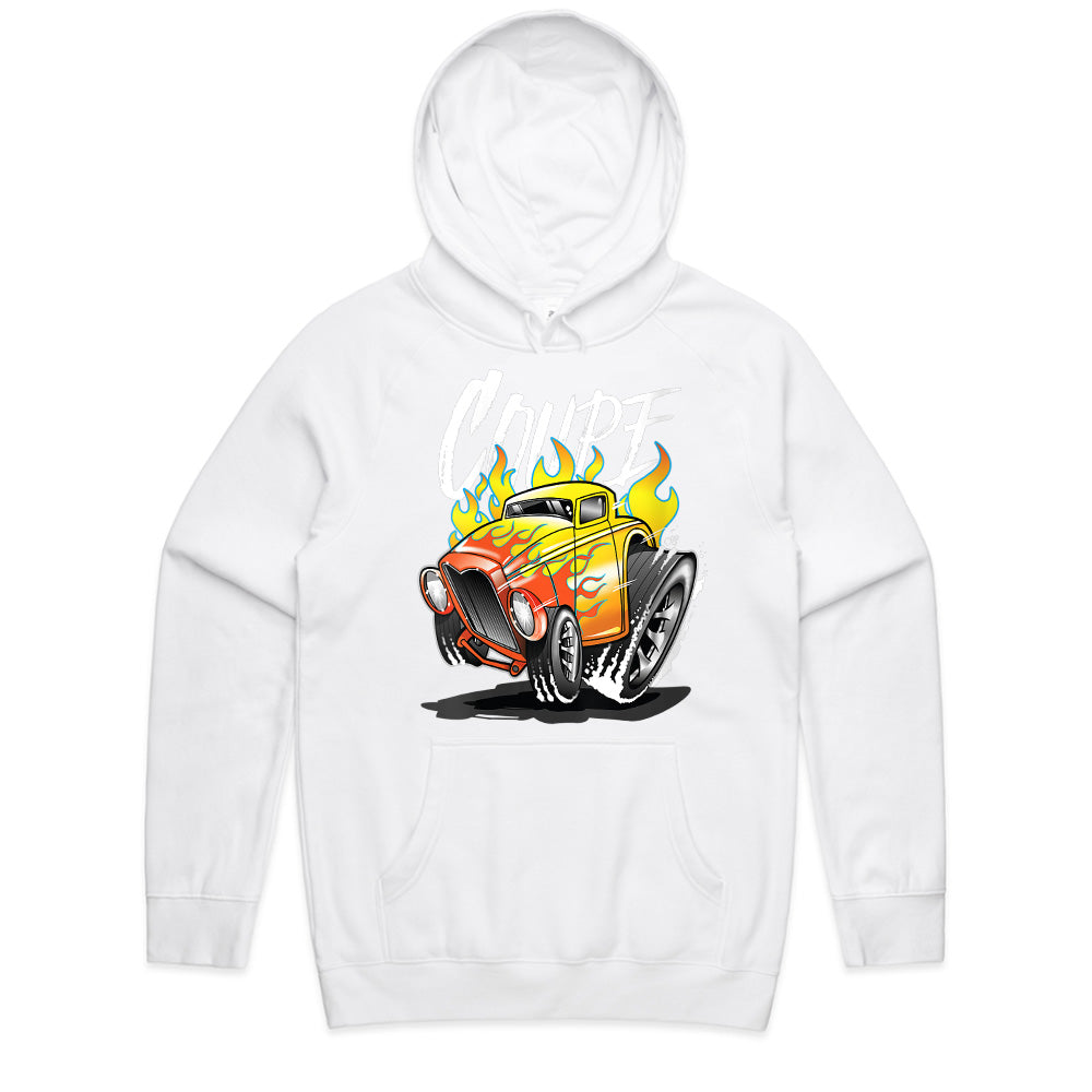 Flaming Coupe Hot Rod Sweatshirt" – Vintage Gasser Style