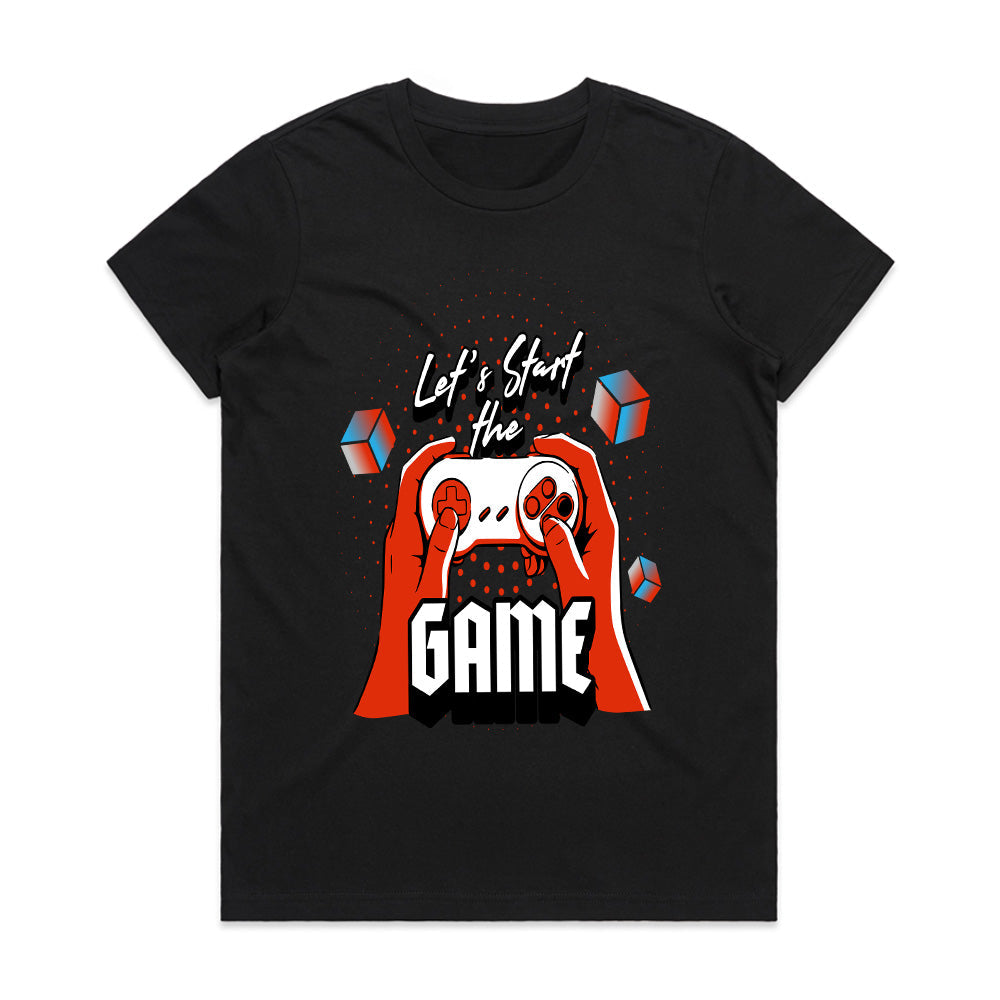 "Let’s Start the Game – Retro Gaming Controller T-Shirt for Gamers"