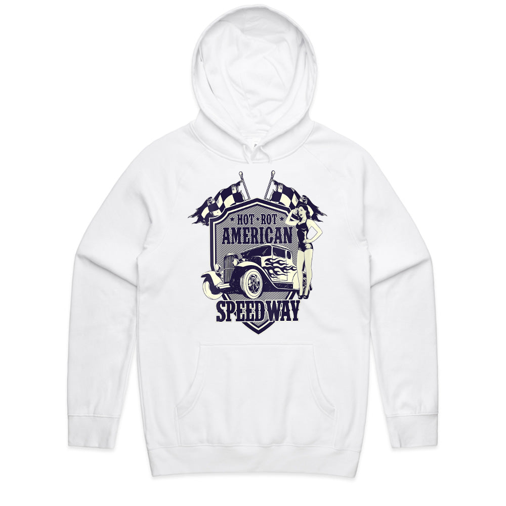 American Speedway Hot Rod Sweatshirt – Vintage Racing Style