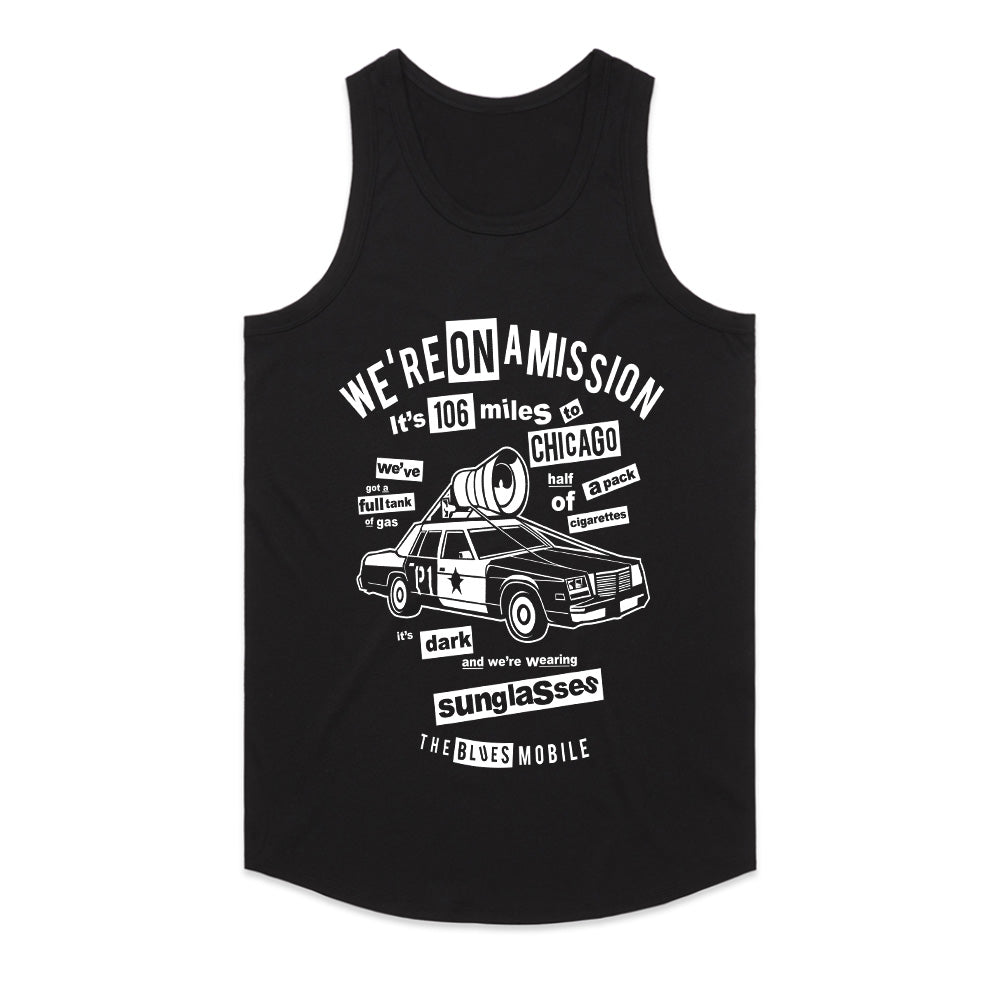 106 Miles to Chicago - Blues Mobile Mission Quote T-Shirt