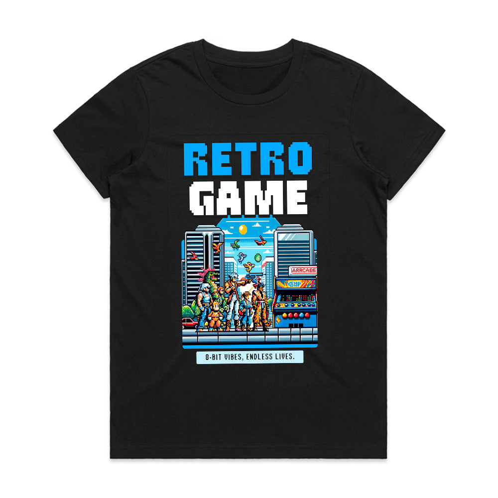 "Retro Game – 8-Bit Arcade Nostalgia Gaming T-Shirt"