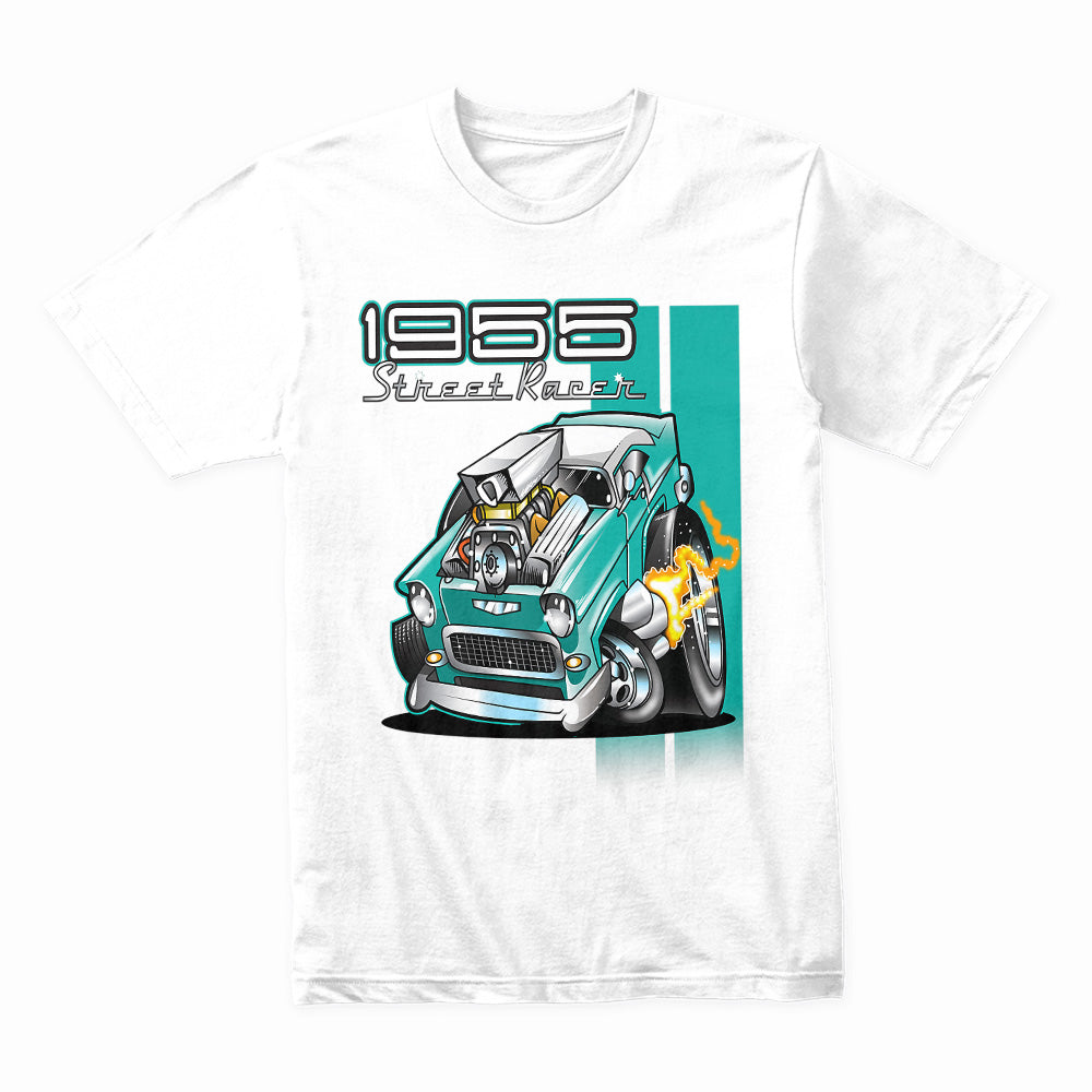 1956 Hot Rod Street Racer – Vintage Muscle Power T-Shirt