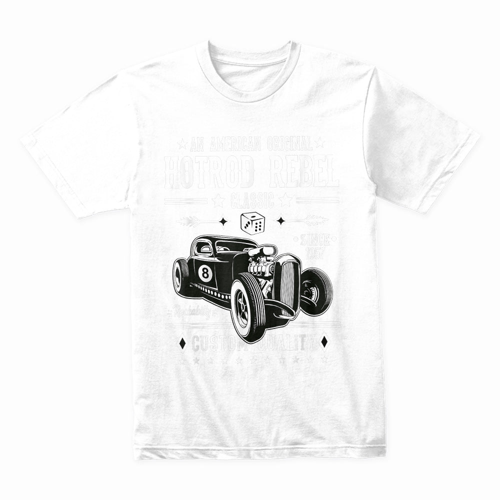 Hot Rod Rebel Classic T-Shirt – Vintage Rockabilly 1957 Custom Car Lover Tee