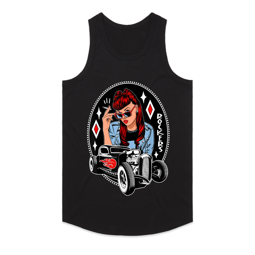 Rockabilly Rebel Hot Rod T-Shirt – 50s Vintage Pin-Up Car Culture Tee