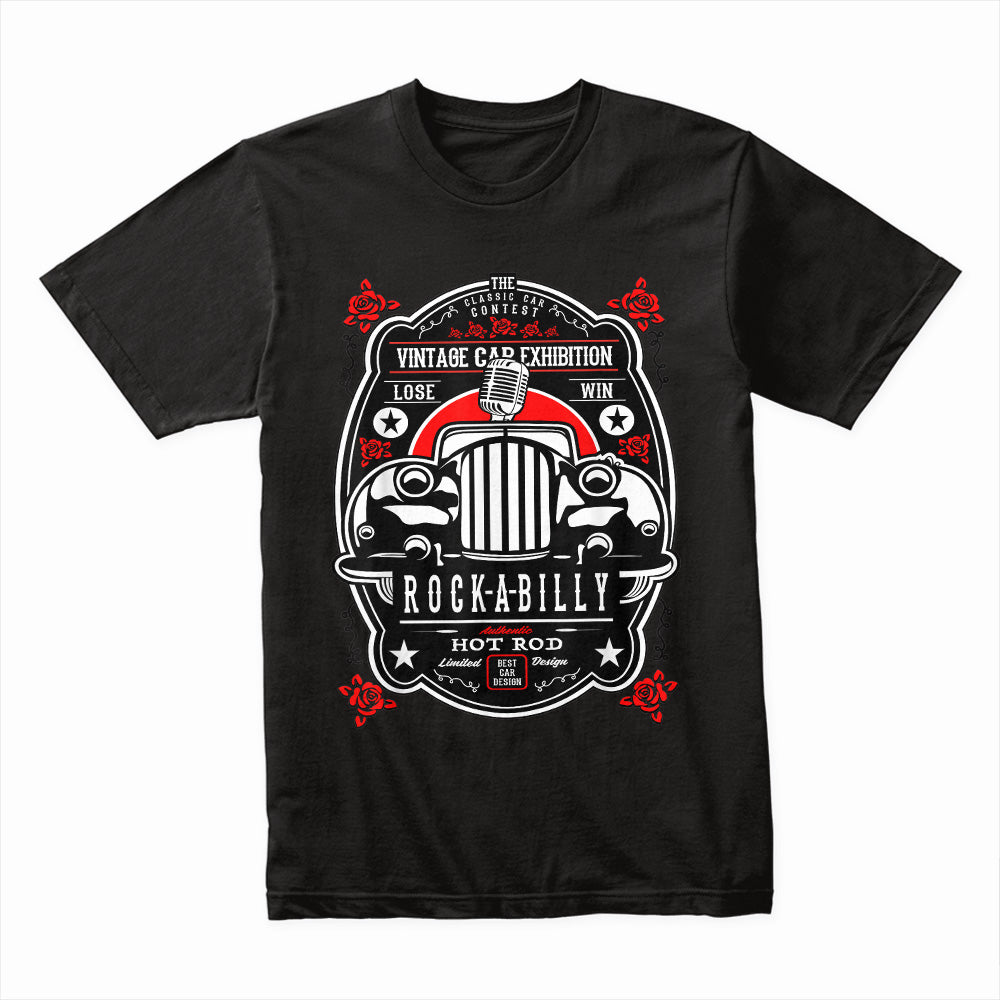 Rockabilly Hot Rod T-Shirt | 50s Retro Vintage Classic Car Design