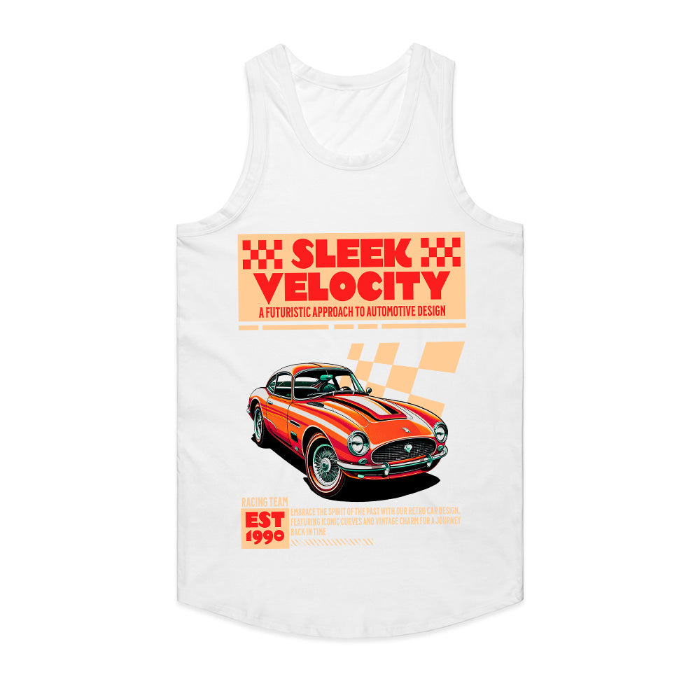 Sleek Velocity – Retro Racing Classic Car Streetwear T-Shirt