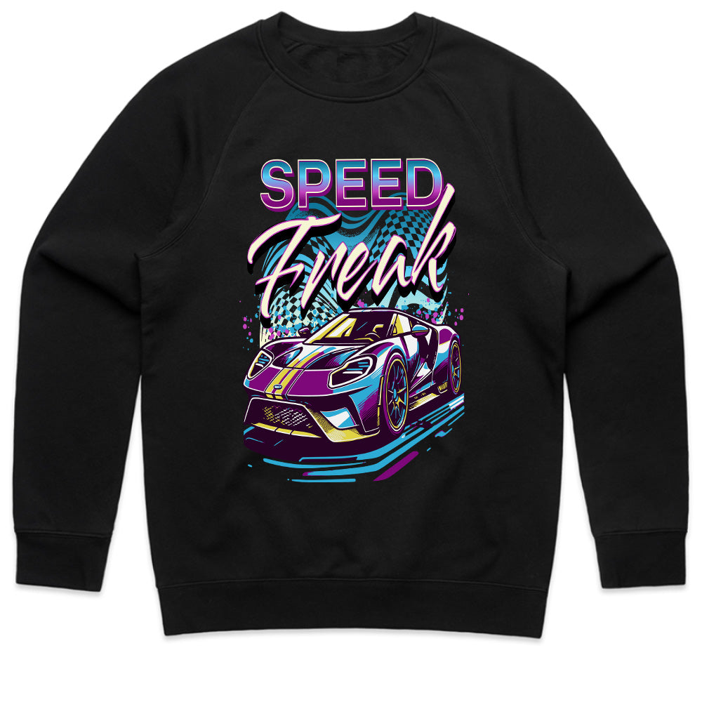 "Speed Freak" Neon Street Racing Sports Car T-Shirt – Futuristic Turbocharged Racer Tee
