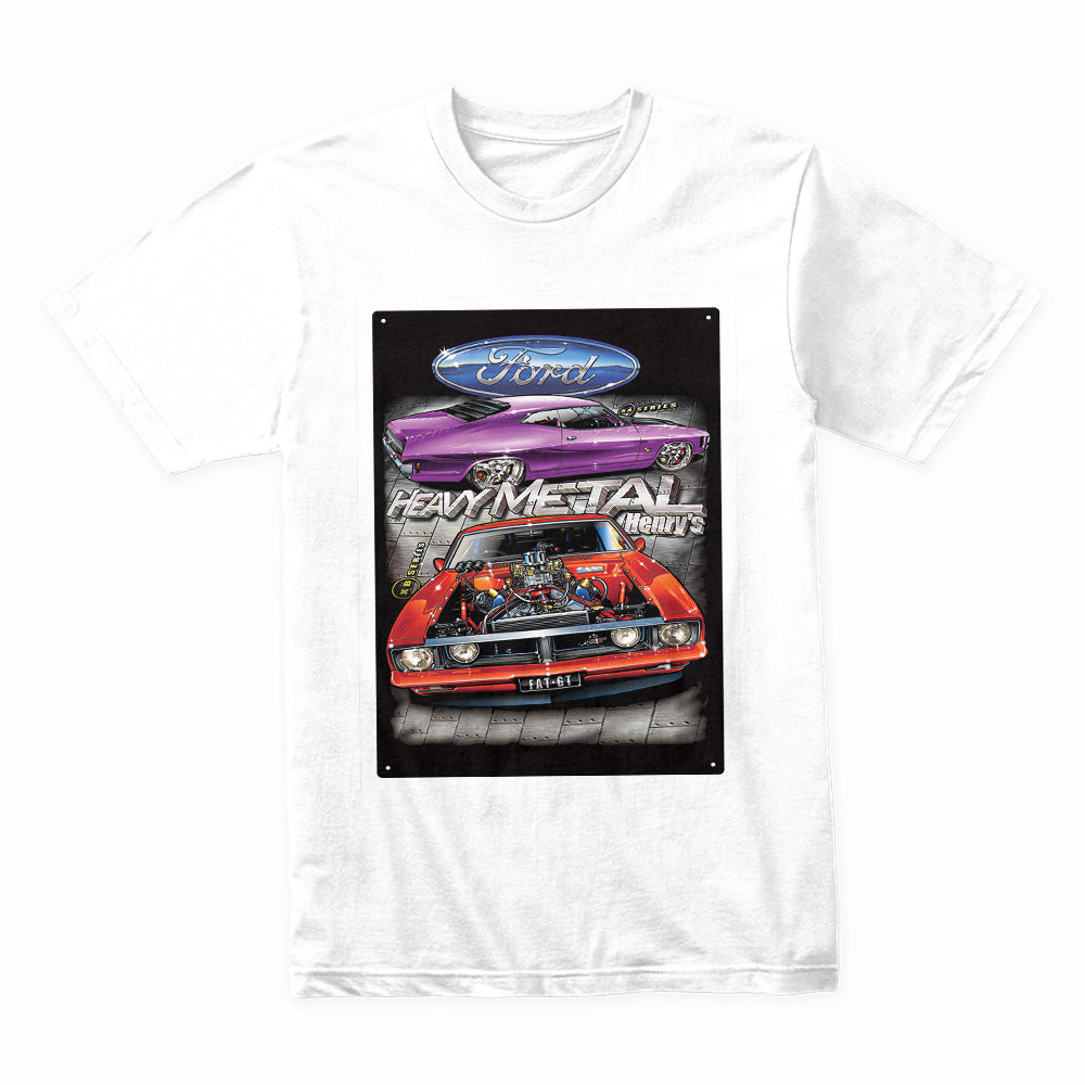 Heavy Metal Ford Muscle Car T-Shirt – Classic Hot Rod Power!