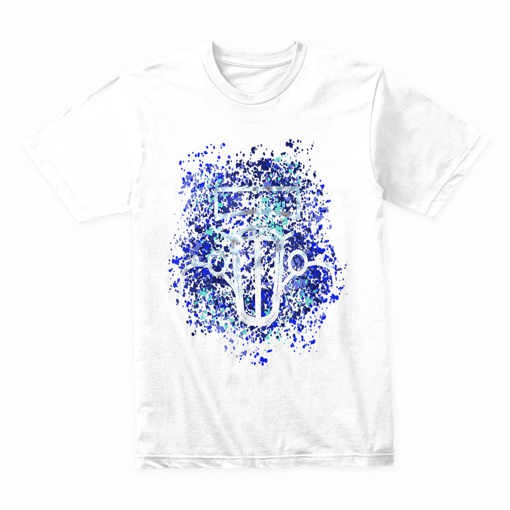 Vintage Hot Rod Abstract Splatter T-Shirt – Classic Car Art in Motion!