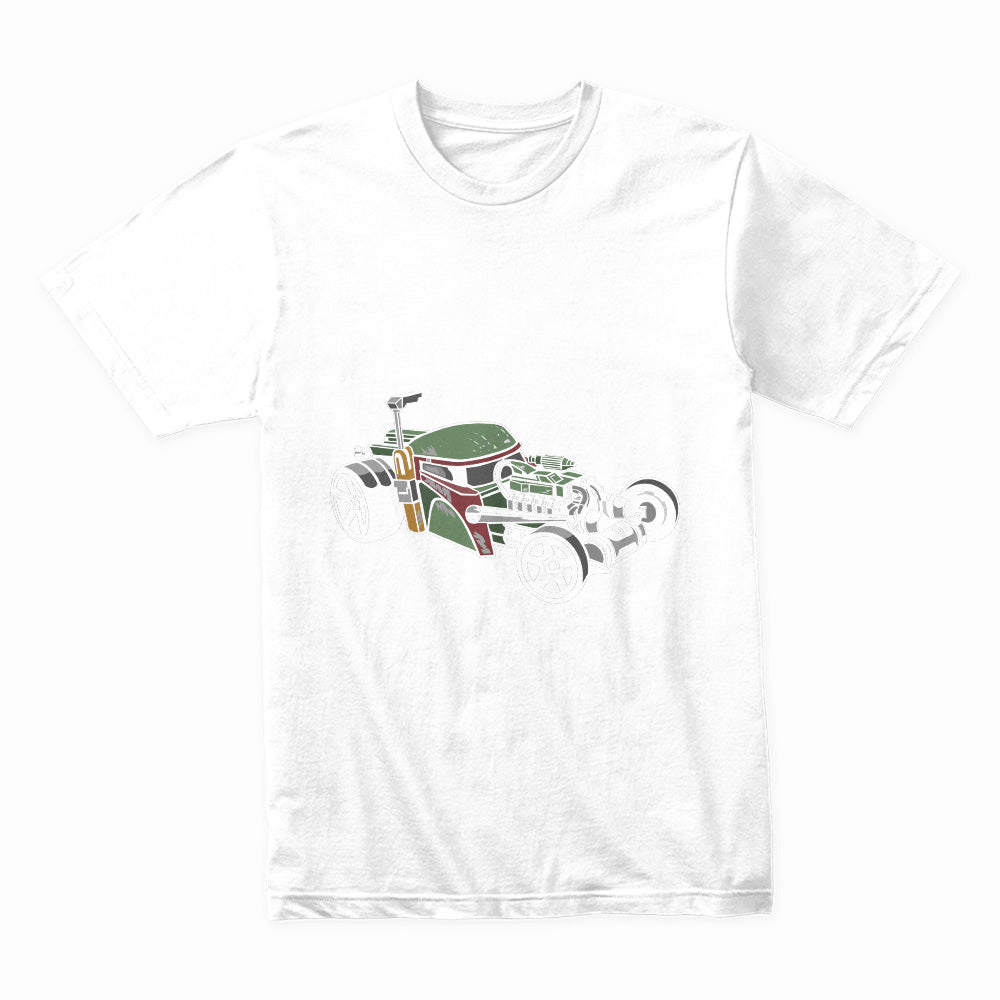 Bounty Hunter Hot Rod T-Shirt – Galactic Outlaw Racing Tee!