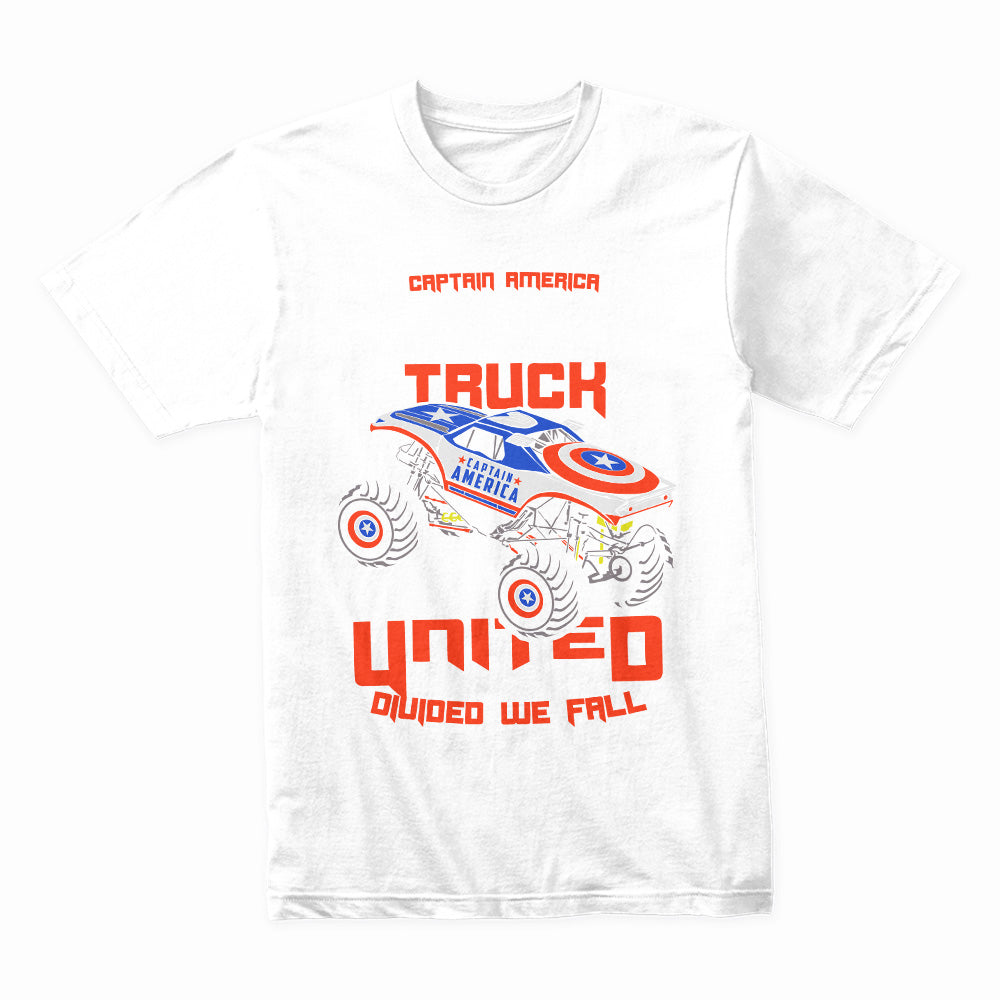 Captain America Monster Truck T-Shirt – United We Stand!