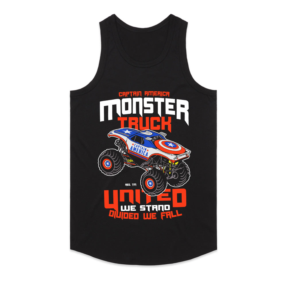 Captain America Monster Truck T-Shirt – United We Stand!